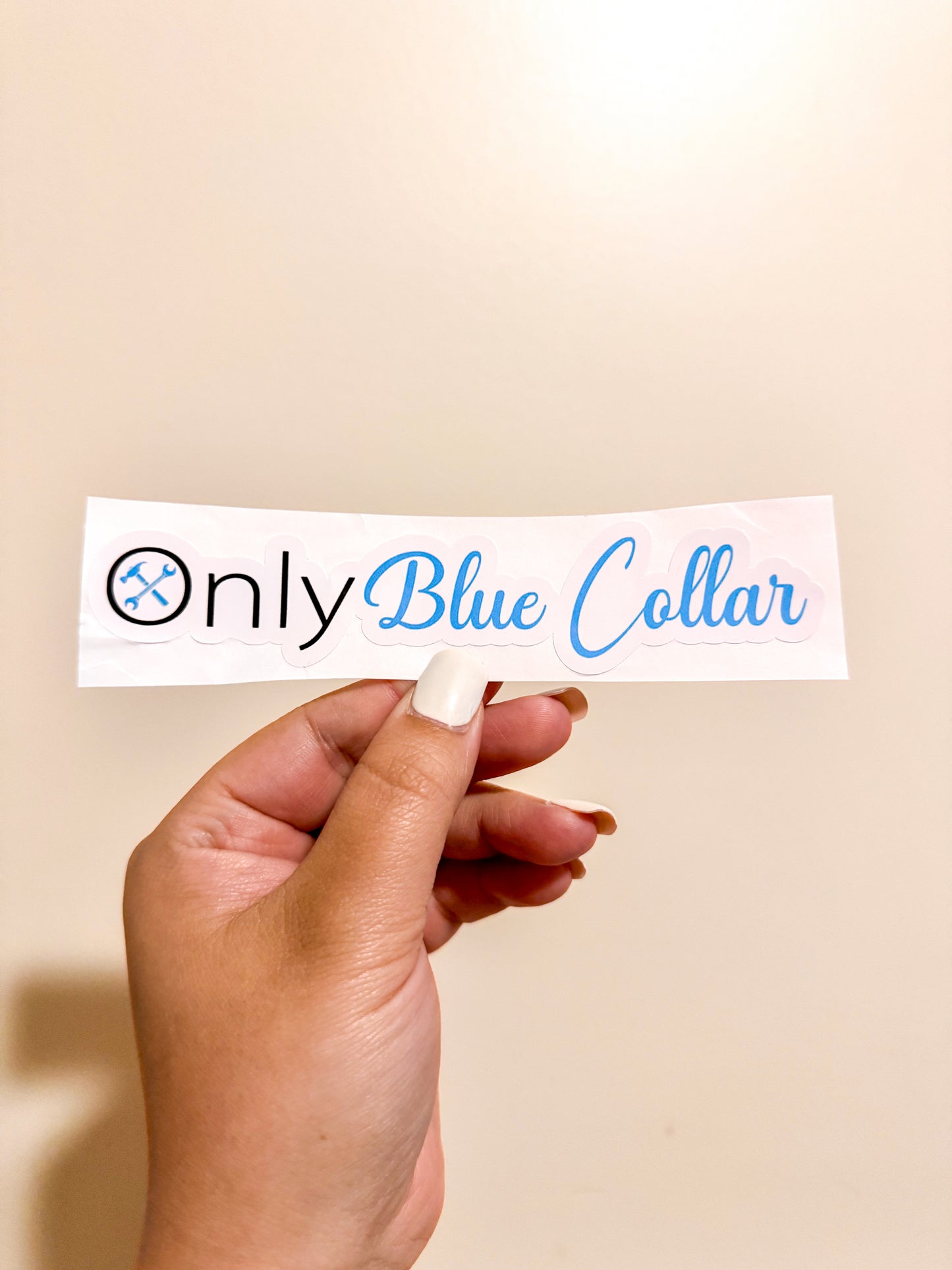 Only Blue Collar Sticker